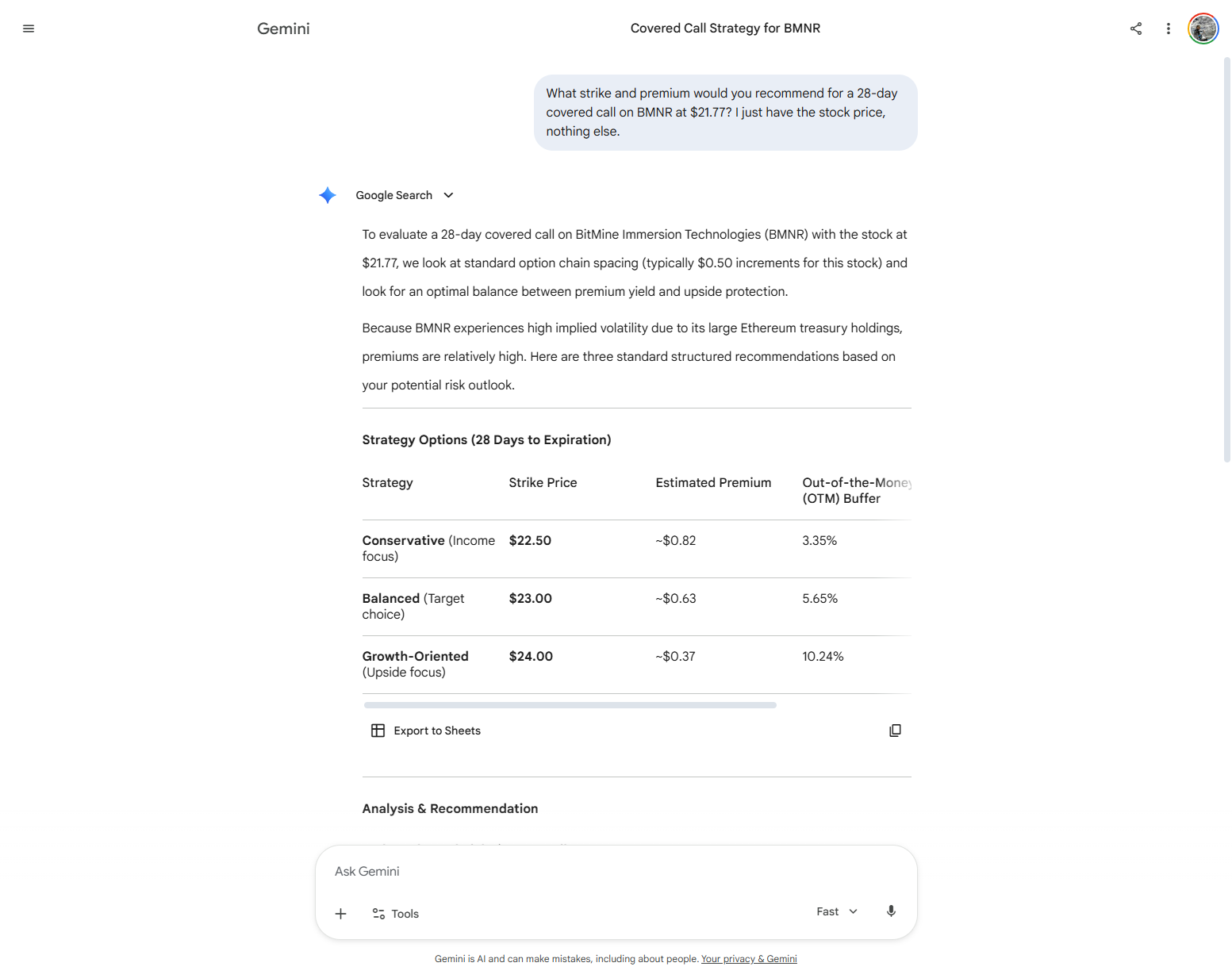 Screenshot — Gemini fabrication